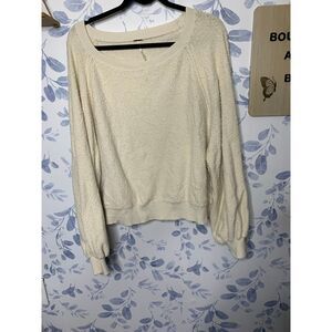 Free People Cream Pullover